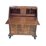Antique English wood secretary desk