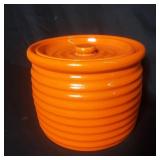 Large Bauer 2000 pottery cannister with lid