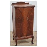 Vintage tiger oak sheet music cabinet