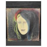 Oil on wood board painting