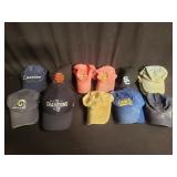 Group of vintage baseball caps