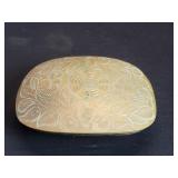 Vintage brass engraved trinket box