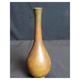 Vintage Japanese brass vase
