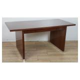 Mid-century walnut executive desk