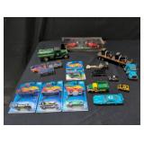 Collection of Hot Wheels and die-cast cars