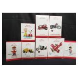 Group of Hallmark Keepsake tree ornaments