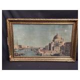 Vintage hand-colored lithograph on paper