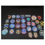 Group of patches  Lightning 2 F-35 OT&E, F-22
