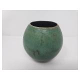 Signed R. West studio pottery vase