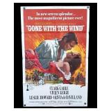 1970 Clark Gable Gone With The Wind movie poster