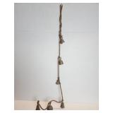 Vintage assorted brass bells wind chime