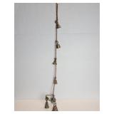Vintage assorted brass bells wind chime