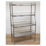 4-tier metal shelving unit