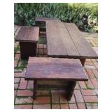 4pcs vintage outdoor handmade furniture