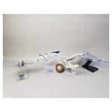 Collection of combat aircraft models