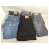 5 vintage denim jeans