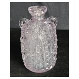 Antique hand-blown pressed glass cruet with