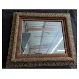 Antique ornate frame mirror