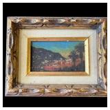 Framed signed oil painting