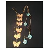 2 pottery wind chimes