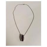 Premium rubeltite and moissanite sterling silver