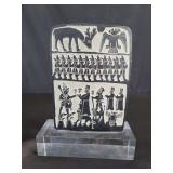 Cement replica of a Hittite stone relief