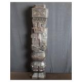 Carved wood Mesoamerican style figure