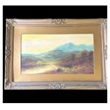 Vintage framed oil painting
