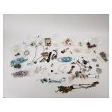 Collection of costume jewelry