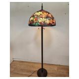 Tiffany style stained glass floor lamp