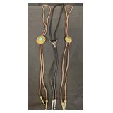 Group of bolo ties