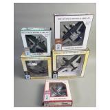 Collection of die-cast model airplanes