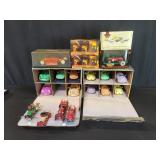 Collection of plastic and metal toy cars
