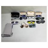 Collection of glasses and sunglasses