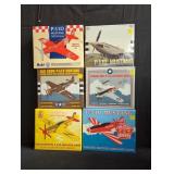 6 SpecCast die-cast model airplane banks