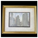 Framed 1974 Diana Weber signed print