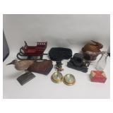 Box of miscellaneous woven cover bowl, bird