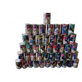Large lot of 1998 Pinnacle baseball card cans