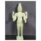 Vintage Khmer style Vishnu bronze sculpture