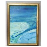 Rose Mary Chudacoff oil on canvas titled "Blue