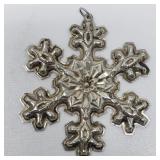 Gorham sterling silver snowflake ornament