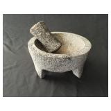 Molcajete Mexican lava stone mortar & pestle