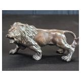 Vintage brass lion figure
