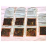 7 antique glass lantern slides in Tiffany bags
