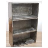 3-piece vintage industrial metal lawyer