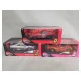 3 Hot Wheels Ferrari die-cast model cars