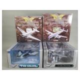 Collection of die-cast model airplanes