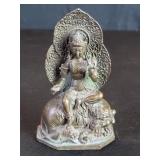 Vintage Samantabhadra Buddha figure