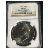 1977 MS-65 Eisenhower dollar coin big sky hoard