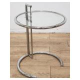 Eileen Gray for Classicon chrome and glass side